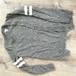 J crew great and white XS cardigan sweater